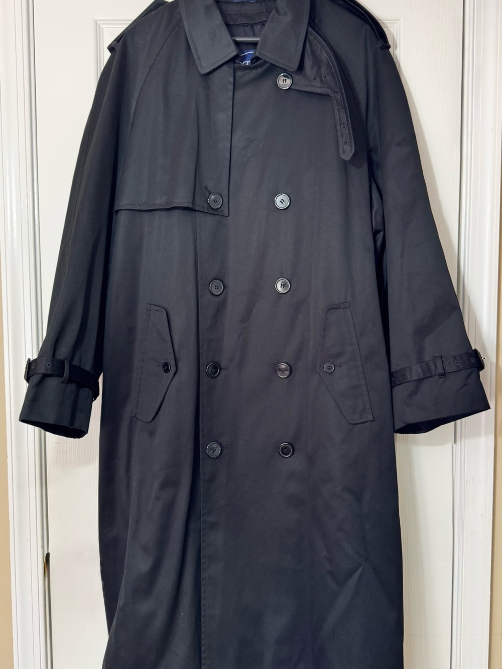 Men's Black Perusal® Trenchcoat – Classic Style - Size 44R